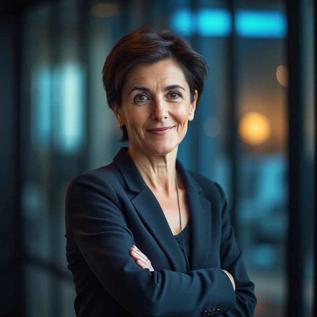 Retrato de Elena Vargas, Directora Financiera